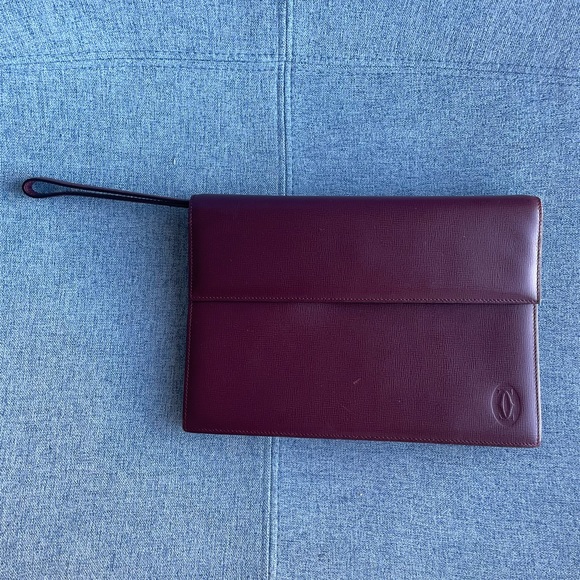 Cartier Clutch bag Mastline Red leather - Picture 2 of 6